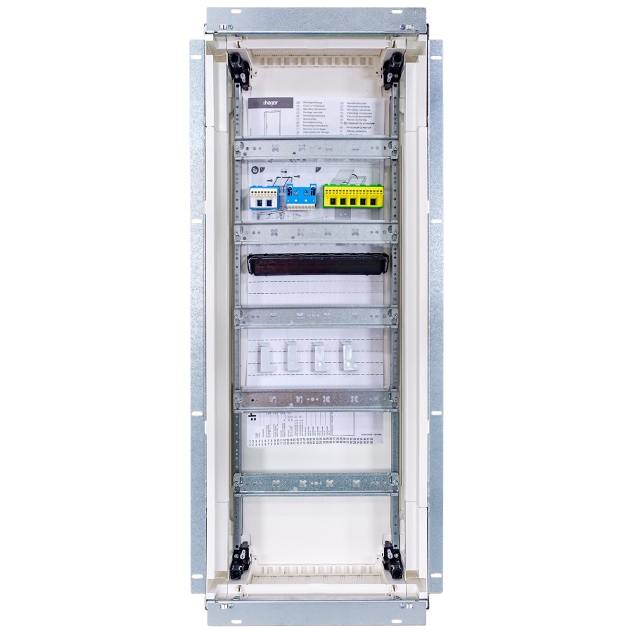 Tablou electric metalic - siguranțe - 60M (5x12) încastrat Univers Hager FWU51S