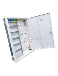 Tablou combo metalic - Hibrid - 120M (60M sigurante electrice + 60M multimedia) încastrat Univers Hager FWU52K1