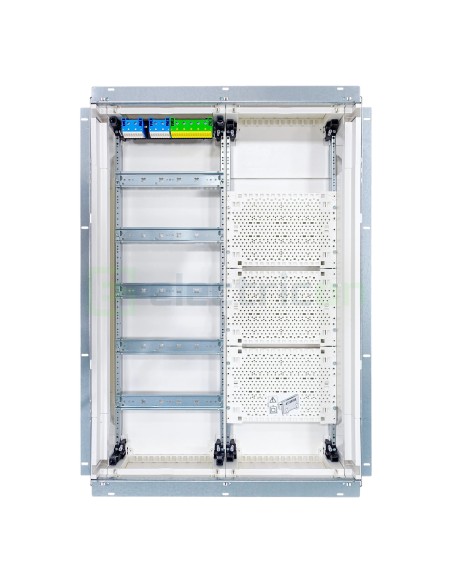 Tablou combo metalic - Hibrid - 120M (60M sigurante electrice + 60M multimedia) încastrat Univers Hager FWU52K1