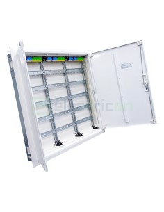 Tablou electric metalic - siguranțe - 180M (5x36) încastrat Univers Hager FWU53S