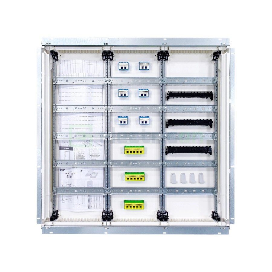 Tablou electric metalic - siguranțe - 180M (5x36) încastrat Univers Hager FWU53S