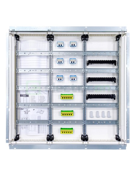 Tablou electric metalic - siguranțe - 180M (5x36) încastrat Univers Hager FWU53S