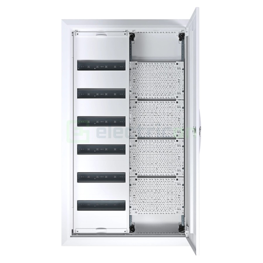 Tablou combo metalic - Hibrid - 144M (72M sigurante electrice + 72M multimedia) încastrat Univers Hager FWU62K1