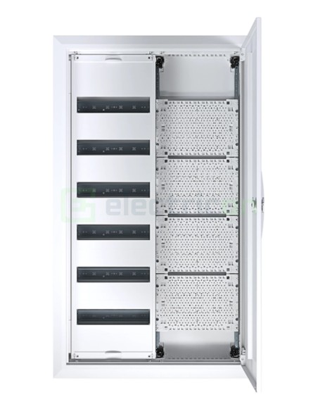 Tablou combo metalic - Hibrid - 144M (72M sigurante electrice + 72M multimedia) încastrat Univers Hager FWU62K1