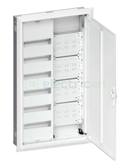 Tablou combo metalic - Hibrid - 144M (72M sigurante electrice + 72M multimedia) încastrat Univers Hager FWU62K1