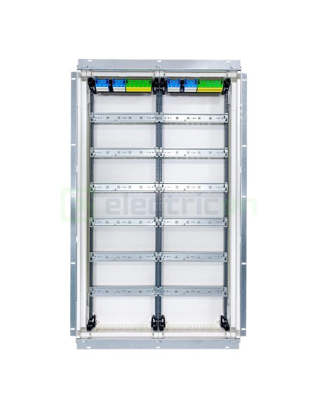 Tablou electric metalic - siguranțe - 144M (6x24) încastrat Hager Univers FWU62S