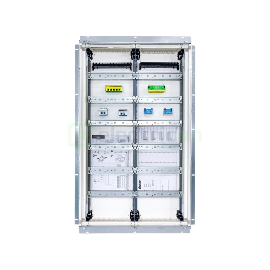 Tablou electric metalic - siguranțe - 144M (6x24) încastrat Hager Univers FWU62S