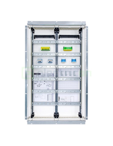 Tablou electric metalic - siguranțe - 144M (6x24) încastrat Hager Univers FWU62S
