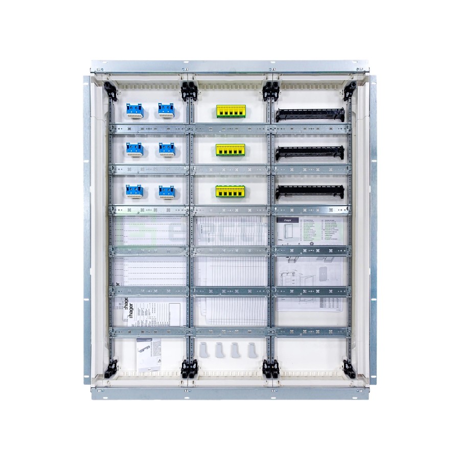 Tablou electric metalic - siguranțe - 216M (6x36) încastrat Univers Hager FWU63S