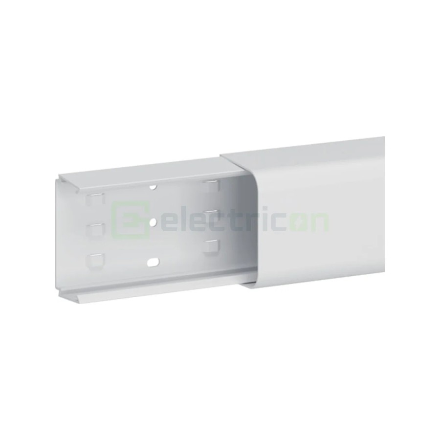 Canal cablu PVC pentru aer condiționat Hager Clima 65x90 mm, alb, lungime 2 m - CLMU65090