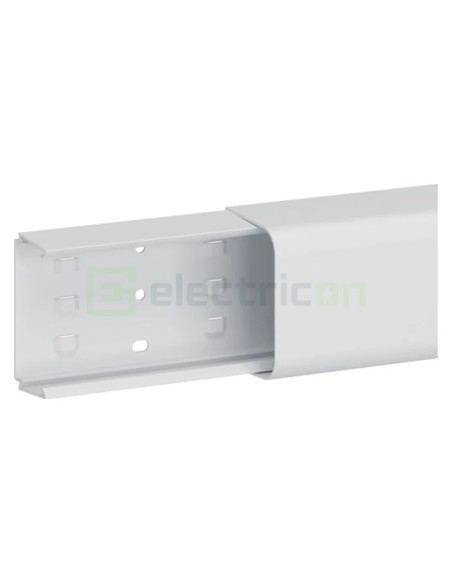 Canal cablu PVC pentru aer condiționat Hager Clima 65x90 mm, alb, lungime 2 m - CLMU65090