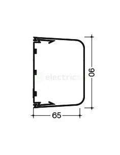 Canal cablu PVC pentru aer condiționat Hager Clima 65x90 mm, alb, lungime 2 m - CLMU65090 2