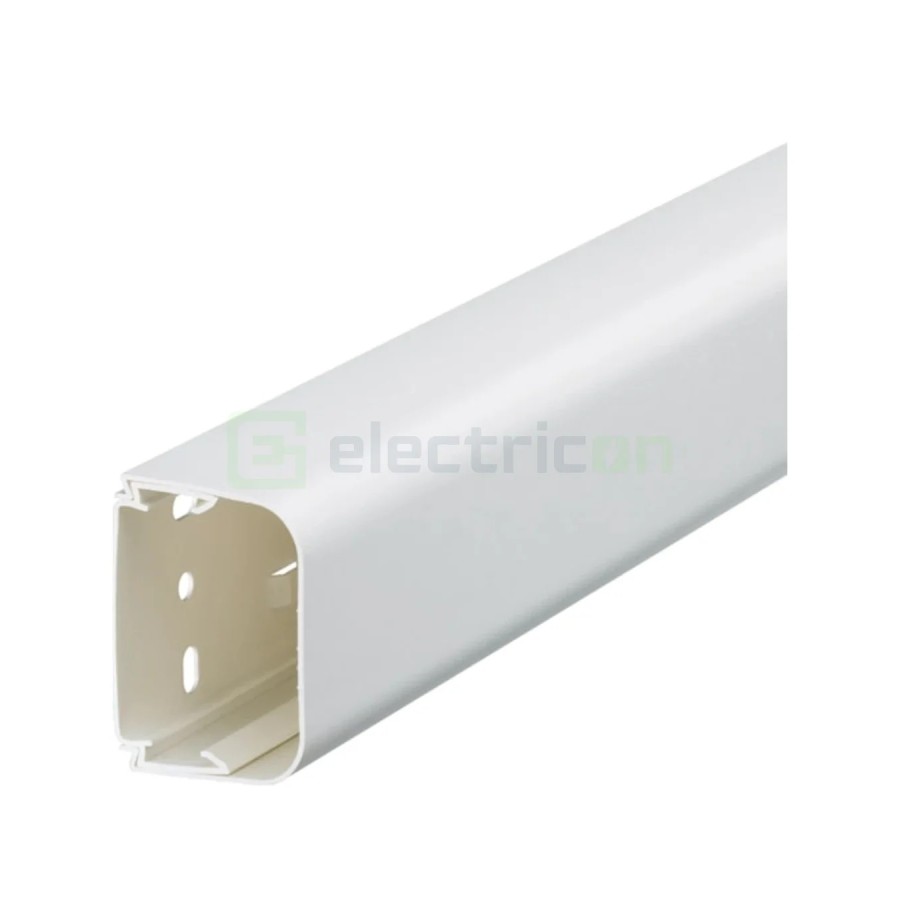 Canal cablu PVC pentru aer condiționat Hager Clima 50x65 mm, alb, lungime 2 m - CLMU50065