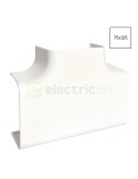 Piesă T pentru canal cablu Clima 75x125 mm, alb - Hager CLM751258