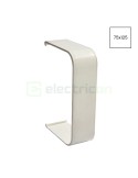 Mască îmbinare pentru canal cablu Clima 75x125 mm, alb - Hager CLM751257