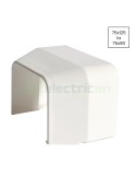 Reducție pentru canal cablu Clima 75x125 mm la 75x90 mm, alb - Hager CLM7512562