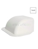 Derivație perete pentru canal cablu Clima 75x125 mm, alb - Hager CLM7512561