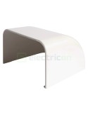 Placă de capăt pentru canal cablu Clima 75x125 mm, alb - Hager CLM751256