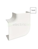 Unghi plan 90° pentru canal cablu Clima 75x125 mm, alb - Hager CLM751255