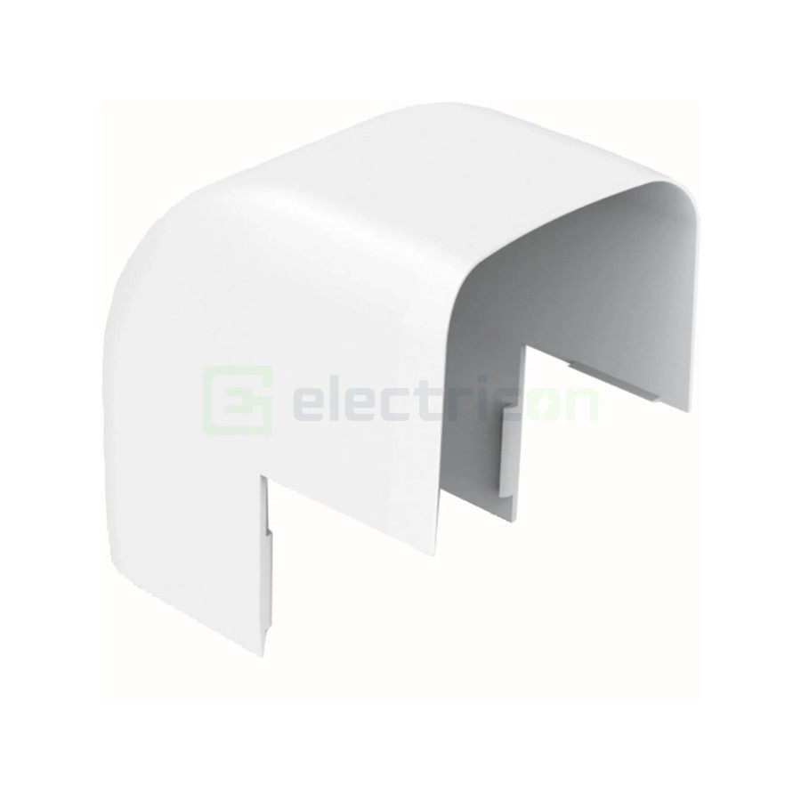 Cot exterior 90° pentru canal cablu Clima 75x125 mm, alb - Hager CLM751253