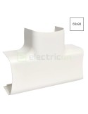 Piesă T pentru canal cablu Clima 65x90 mm, alb - Hager CLM650908