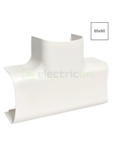 Piesă T pentru canal cablu Clima 65x90 mm, alb - Hager CLM650908