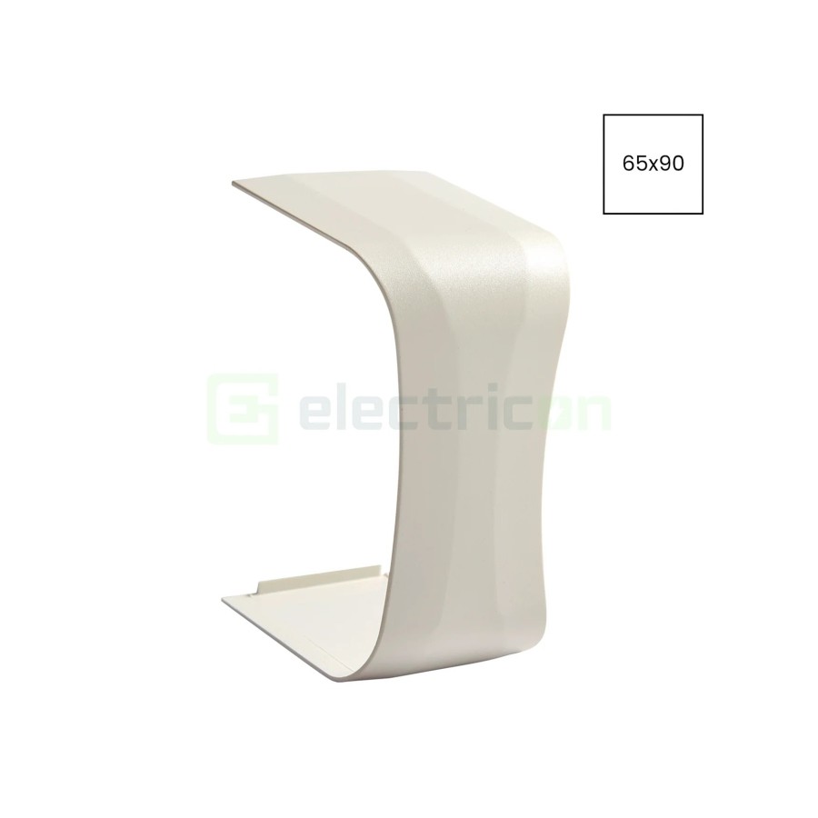 Mască îmbinare pentru canal cablu Clima 65x90 mm, alb - Hager CLM650907