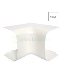 Cot interior 90° pentru canal cablu Clima 65x90 mm, alb - Hager CLM650904