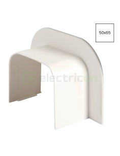 Mască trecere perete pentru canal cablu Clima 50x65 mm, alb - Hager CLM500659