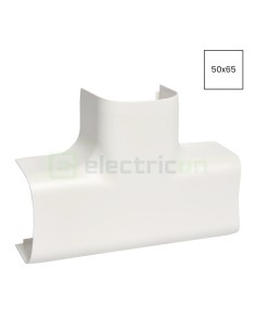 Piesă T pentru canal cablu Clima 50x65 mm, alb - Hager CLM500658