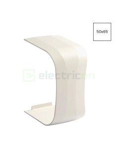 Mască îmbinare pentru canal cablu Clima 50x65 mm, alb - Hager CLM500657