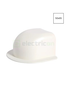 Derivație perete pentru canal cablu Clima 50x65 mm, alb - Hager CLM5006561