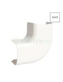 Unghi plan 90° pentru canal cablu Clima 50x65 mm, alb - Hager CLM500655