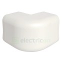 Cot exterior 90° pentru canal cablu Clima 50x65 mm, alb - Hager CLM500653