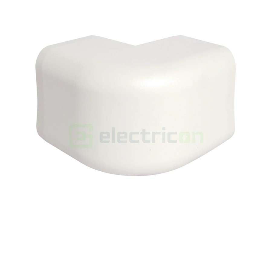 Cot exterior 90° pentru canal cablu Clima 50x65 mm, alb - Hager CLM500653