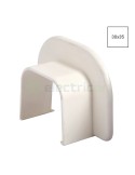 Mască trecere perete pentru canal cablu Clima 30x35 mm, alb - Hager CLM300359
