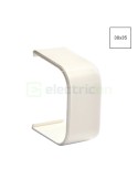 Mască îmbinare pentru canal cablu Clima 30x35 mm, alb - Hager CLM300357