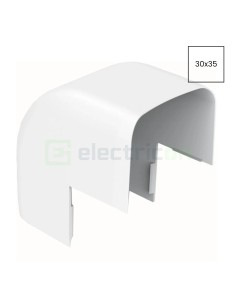 Derivație perete pentru canal cablu Clima 30x35 mm, alb - Hager CLM3003561