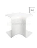 Cot interior 90° pentru canal cablu Clima 30x35 mm, alb - Hager CLM300354