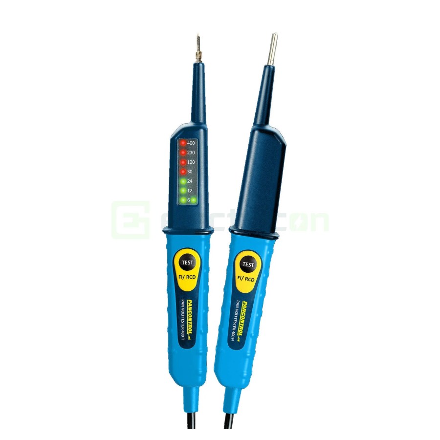 Tester de tensiune - 6 - 400V AC/DC cu indicator polaritate și afișaj LED - Pancontrol PAN Volttester 400 FI