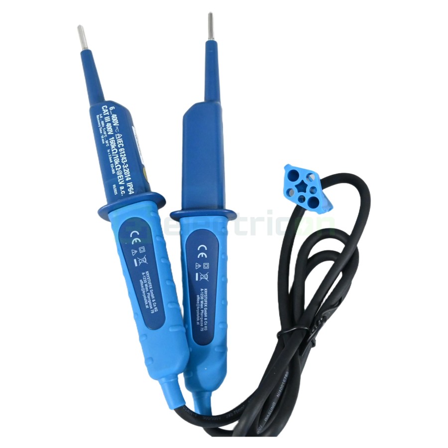 Tester de tensiune - 6 - 400V AC/DC cu indicator polaritate și afișaj LED - Pancontrol PAN Volttester 400 FI