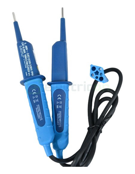 Tester de tensiune - 6 - 400V AC/DC cu indicator polaritate și afișaj LED - Pancontrol PAN Volttester 400 FI