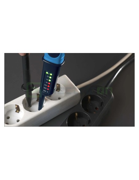 Tester de tensiune - 6 - 400V AC/DC cu indicator polaritate și afișaj LED - Pancontrol PAN Volttester 400