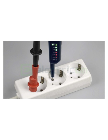 Tester de tensiune - 6 - 400V AC/DC cu indicator polaritate și afișaj LED - Pancontrol PAN Volttester 400