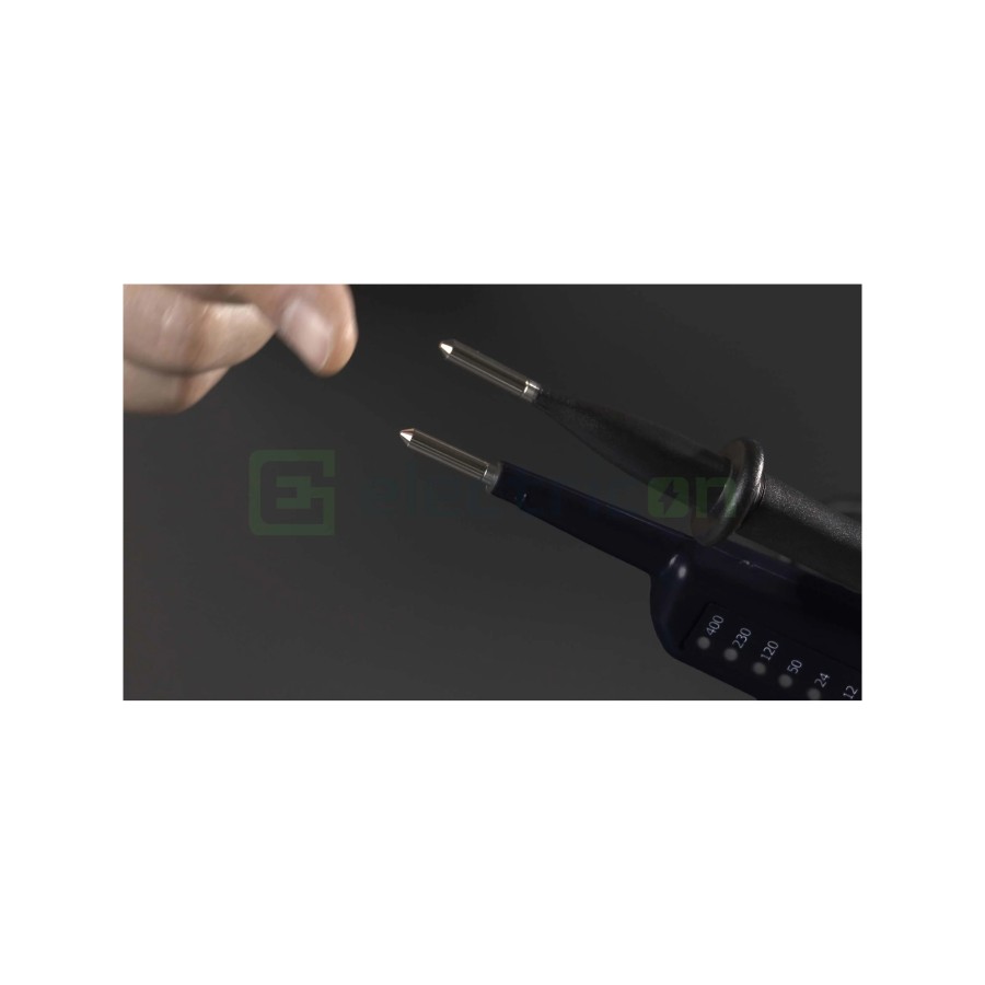 Tester de tensiune - 6 - 400V AC/DC cu indicator polaritate și afișaj LED - Pancontrol PAN Volttester 400