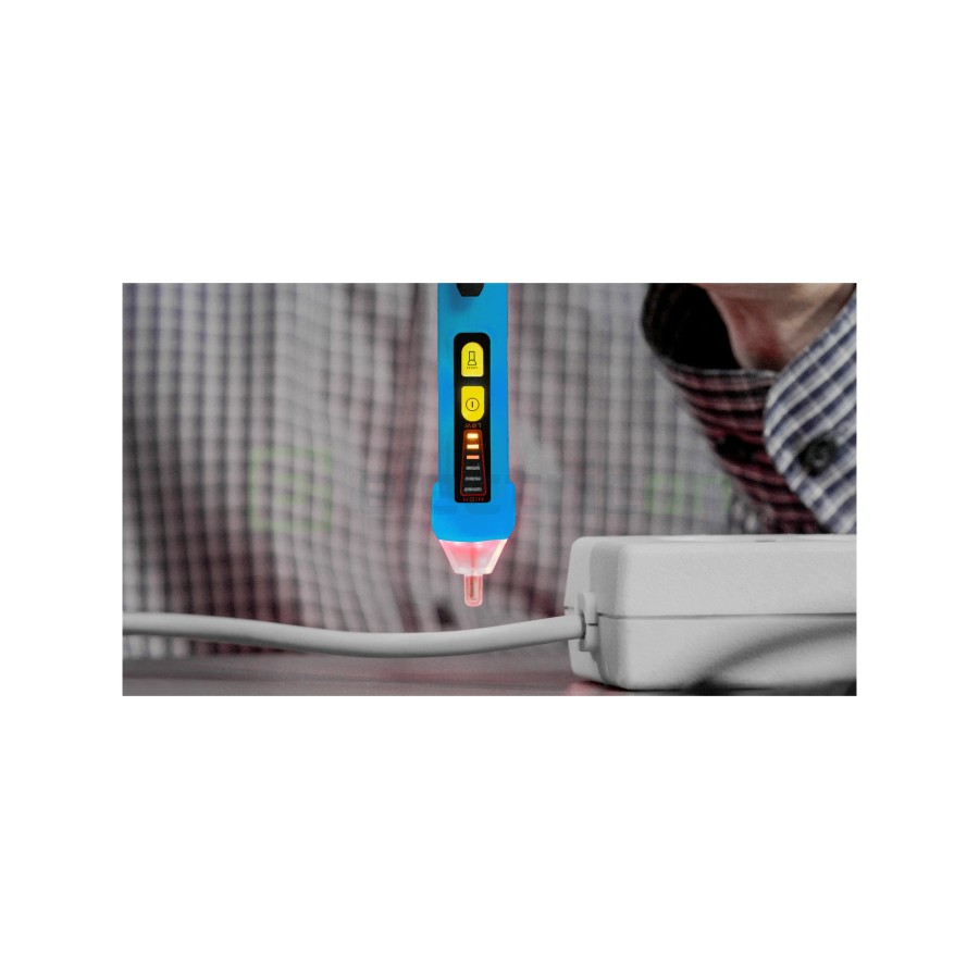 Detector profesional de tensiune fără contact 12 - 1000V AC cu alarmă - Pancontrol PAN Voltfinder