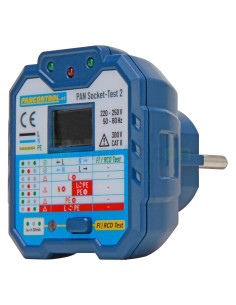 Tester priză - testare diferențial 30mA, afișaj LCD - Pancontrol Socket-Test-2 2