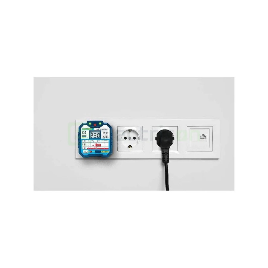 Tester pentru prize cu afișaj LCD și test RCD 30 mA - Pancontrol PAN Socket-Test-2