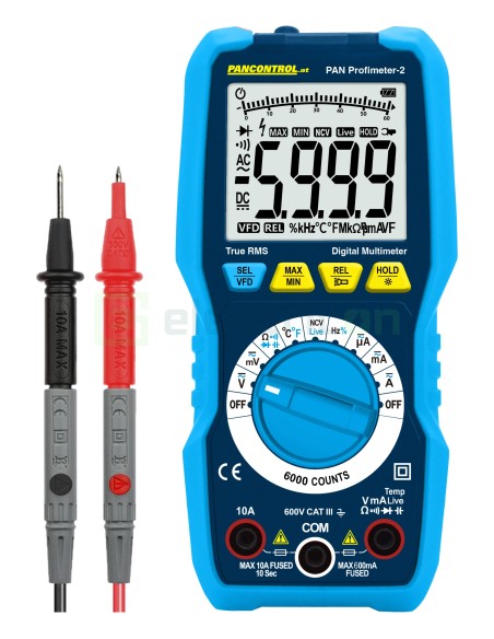 Multimeter digital - CAT III 600V True RMS NCV - Pancontrol PAN Profimeter-2