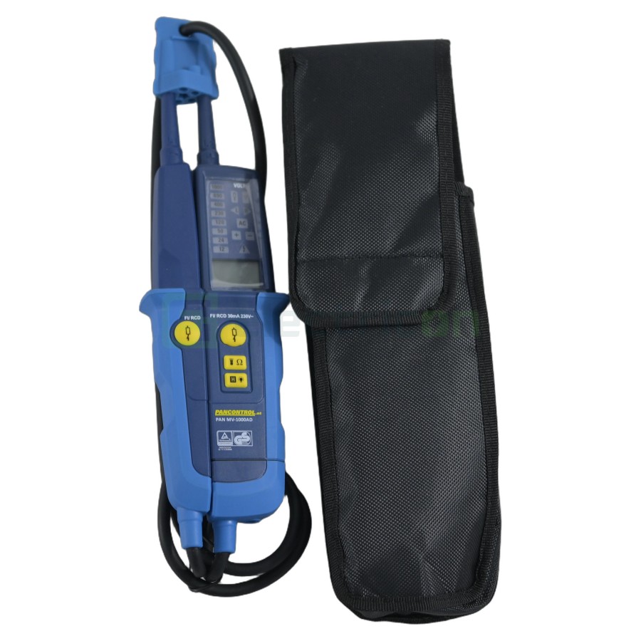 Tester de tensiune și de continuitate - 1000V AC/DC + afișaj de câmp rotativ și test diferențial 30mA - Pancontrol MV-1000AD